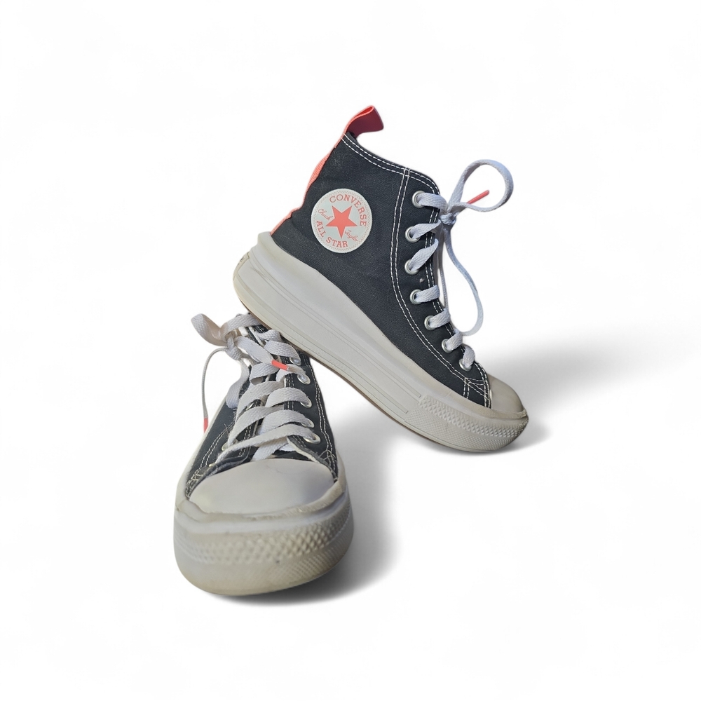 Converse Kids High-Top Sneakers - Black and White